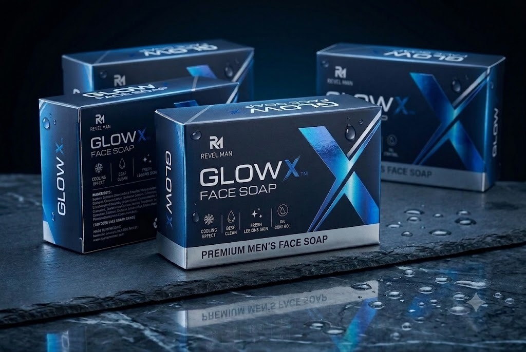 Glow X premium men's face soap